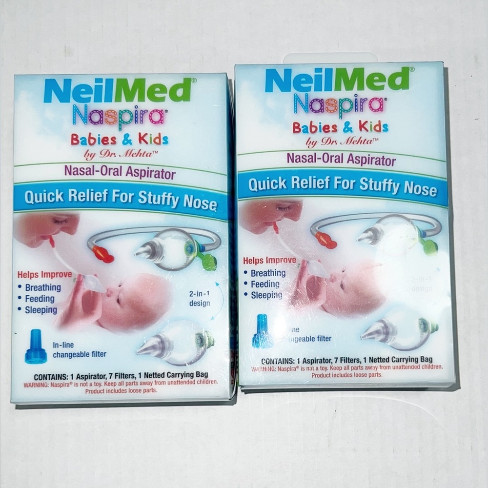 Neilmed Naspira Oral and Nasal Aspirator for Babies and Kids Relief Stuffy Nose